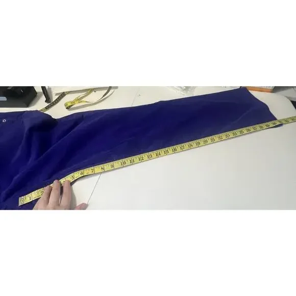 Lands' End Women’s Blue Mid Rise Straight Leg Corduroy Pants Size 14 (36/31) EU‎ - Picture 13 of 13